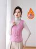 Women's Down Cotton Vest - Winter Slim Fit, Thick, Warm, Short Vest with Velvet Lining