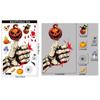 Halloween Decoration Blood Handprint Pumpkin Stickers Halloween Shopping Mall Window Scene Decoration Ghost Hand Spider Stickers