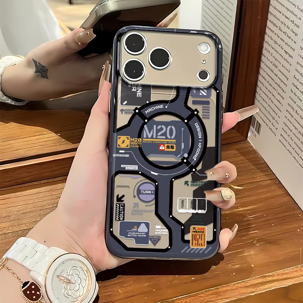 For Iphone 11 Pro Max Case Functional Wind Circuit Board Protective Cover For Iphone 15 14 17 Plus 13 Air 12 16 Cover Funda