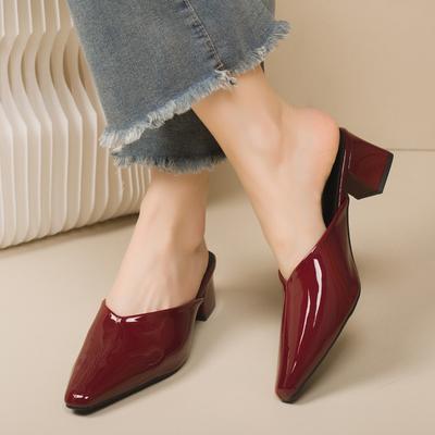 Baotou Half-drag Women's Slippers In Spring and Autumn
