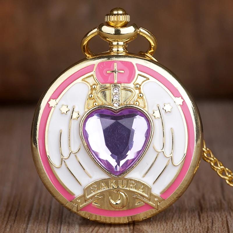 

10pcs/lot Wholesale Fashion Design Movie Theme Quartz Pocket Watch with Chain Men Women Kids Necklace Pendant Clock Watch Gifts