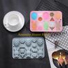 F26C Multi Use Silicone Mold Rabbit Theme Egg Shaped Silicone Mold Baking Tool Gift
