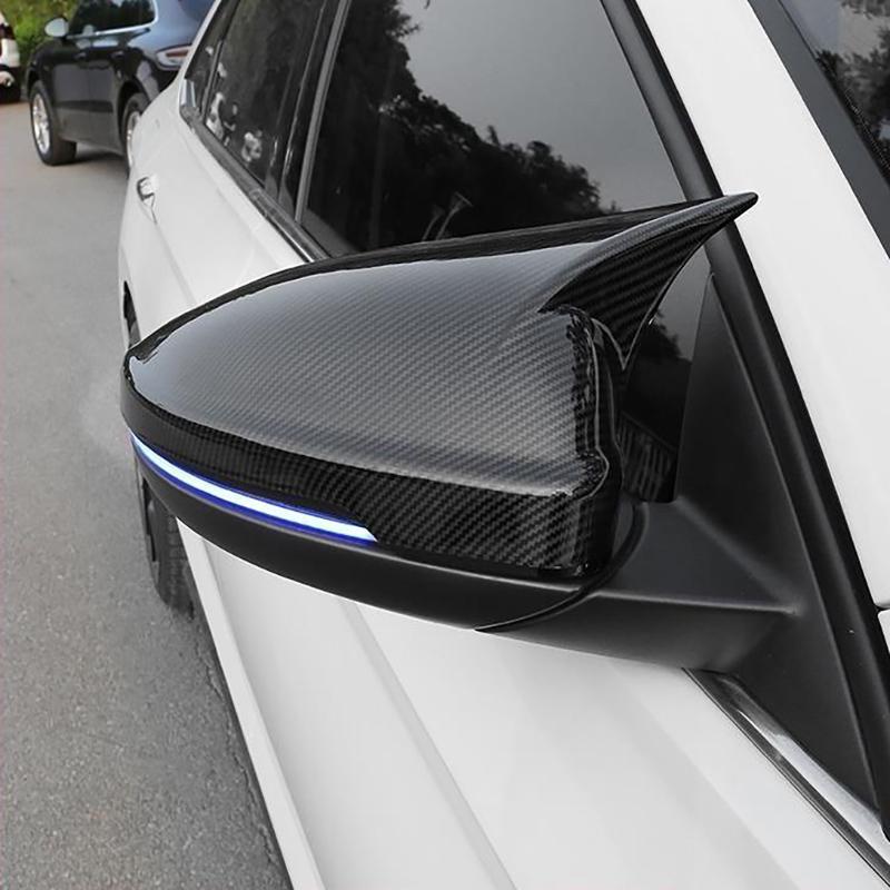 BGC1 Golf 3 4 MK3 MK4 2026 Hot For VW VOLKSWAGEN Car Rearview Side Mirror Cover Horn Wing Cap Exterior Door Rear View Case Trim Stick