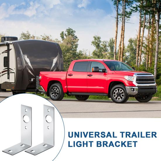 

2 шт. кронштейны для фонарей прицепа, устойчивые к коррозии, универсальные, простые в установке, L-образные кронштейны для задних фонарей 2pcs