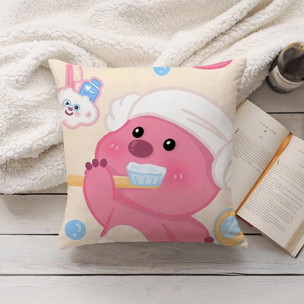 Cartoon Cute LLoopy Pillow Case Home Decoration Cushion Cover Suitable For Bedroom Car Office Sofa