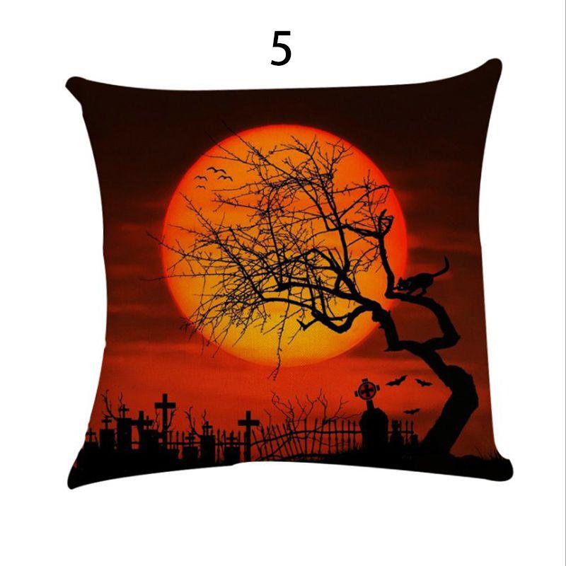 Premium Quality Fall Decor Pillow Case With Elegant Halloween Patterns