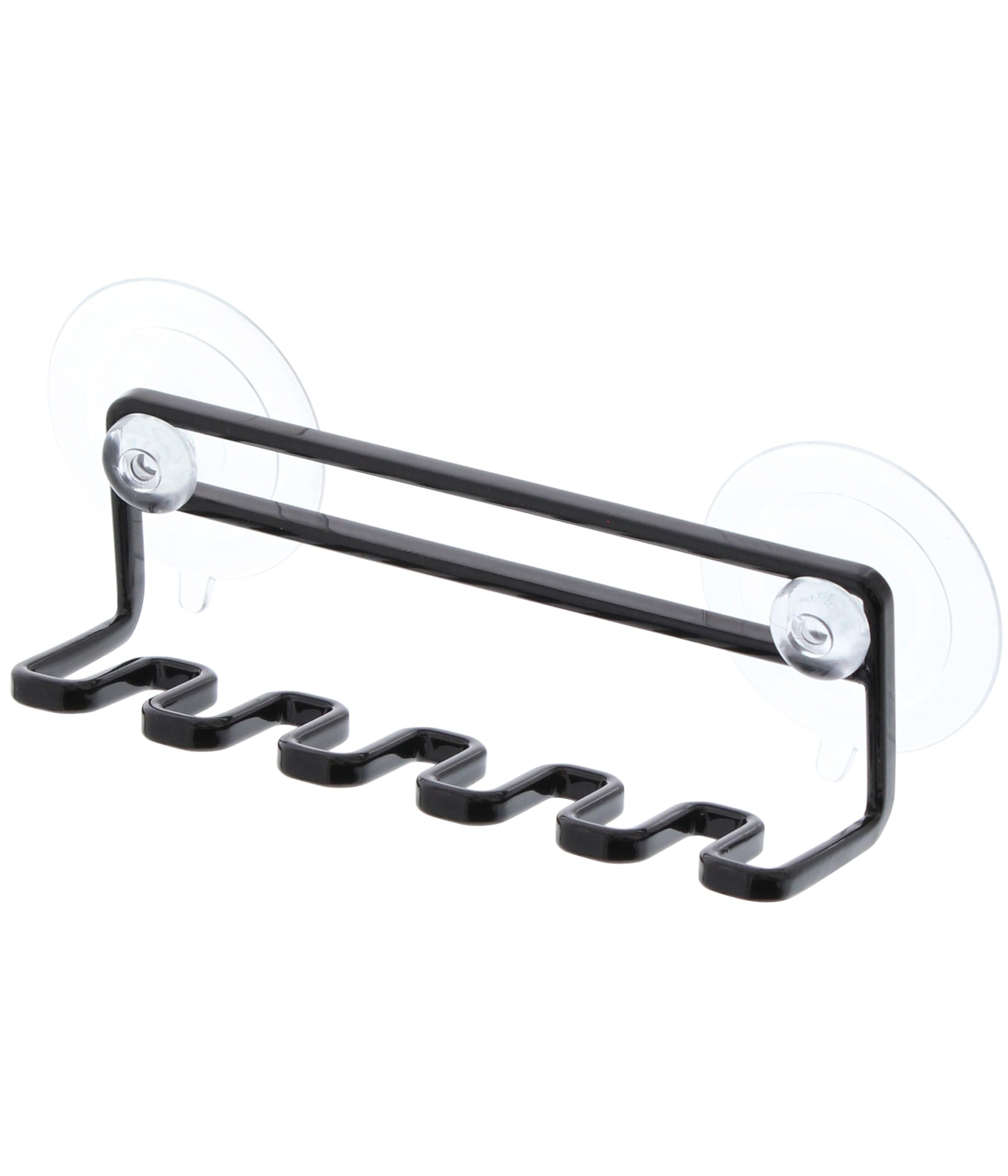 

Yamazaki Toothbrush W15 x x Tower Suction Cup Toothbrush 3286 Stand, Black, Approx. D4.5 H5.5cm, Holder, 5-Piece Set, чёрный