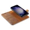 DG.MING for Samsung Galaxy S25 Case Detachable Split Leather Phone Cover