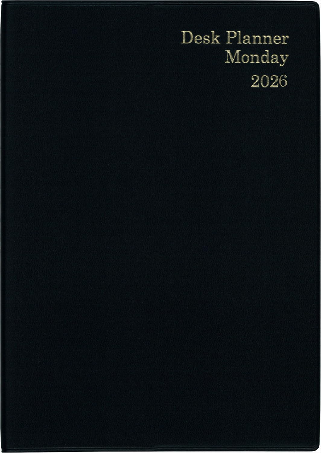 

Hakubunkan 2026 A5 Weekly Desk 246 January Planner, Monday, Black, No. (Starts 2026) чёрный