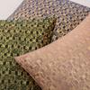 Modern Simple Velvet Pillowcase Gold-pinned Lattice Living Room Sofa Cushion Cover Autumn and Winter Style Bedside Pillow