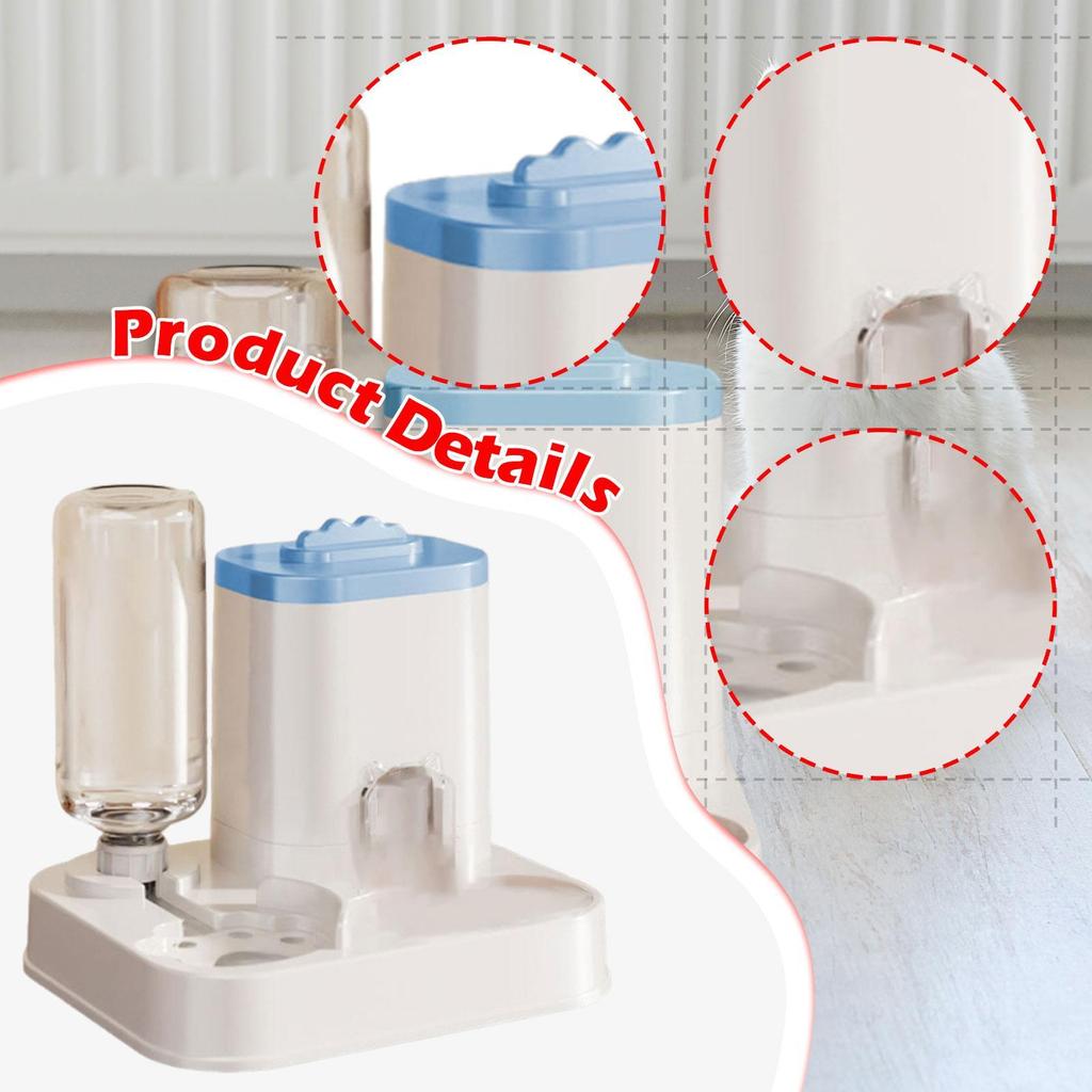 Automatic Feeder and Water Dispenser Sturdy Gifts Self Dispensing Large Capacity Pet Bowl Accessories Bunny Dog Puppy