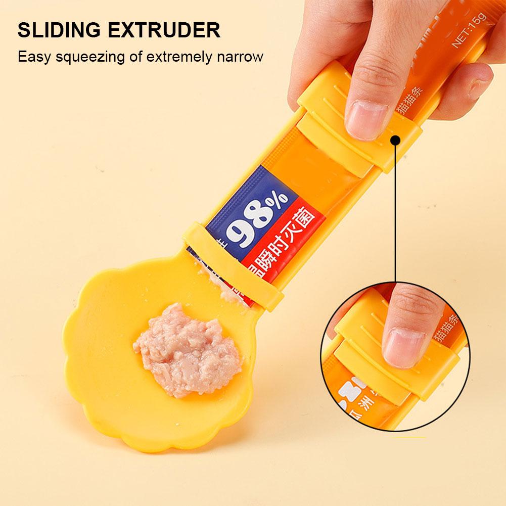 Cat Strip Spoon Squeeze Cat Treat Feeder Spoon Cat Strip Squeeze Spoon Cat Treat Feeding Spoon Cat Wet Treats Dispense Spoon