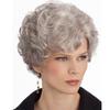 Синтетична омбре сіра кучерява перука для жінок, коротка перука для мами, перука для літньої жінки, перука Дороті Золотих Дівчат, костюм, бабуся