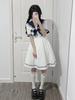 Japanese Sweet Student College Wind Navy JK Dress Women's Summer Lolita Princess Dress Adult Daily Light Lo
