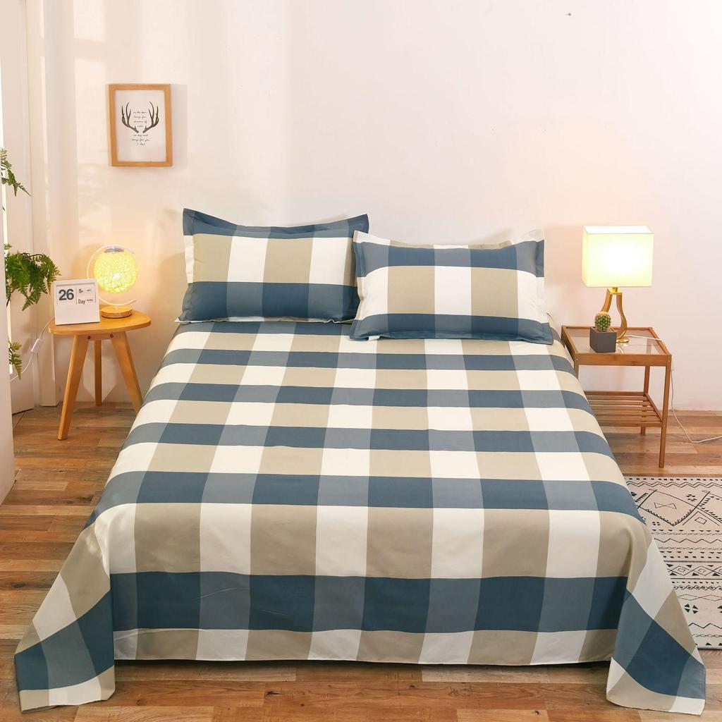 Vícevzorová broušená ložní souprava: Jednoduchý/Dvojitý povlak na přikrývku, prostěradlo a povlak na polštář