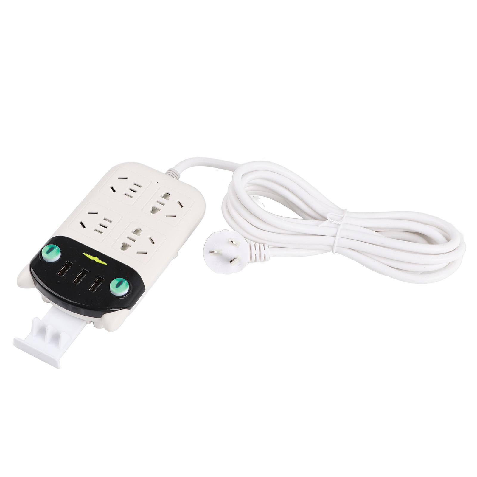 

Power Strip Multifunctional USB Port ABS Flame Retardant Socket Strip for Home Office