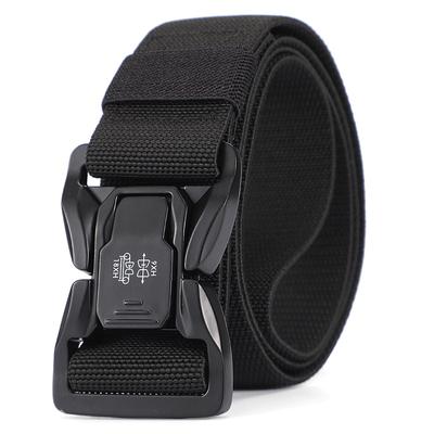 Herrengürtel, klassisches Design, modisch, passende Essentials, taktischer Schnellverschluss-Snap-Snap, elastisch, für Freizeit und Outdoor, taktischer Gürtel
