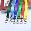 100 Pcs Safety Hanging Neck Strap Lanyard And Card Case ID Name Transparent Badge Holder Anti-Lost Clasp Rope Keychain Landyard