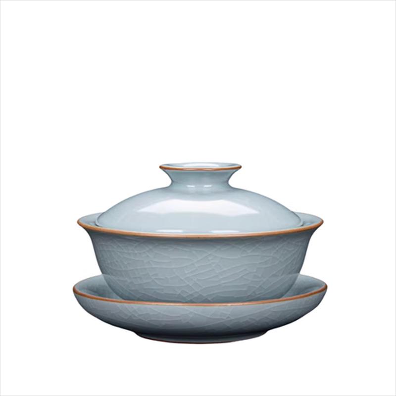 Leinuo Guli Ru Kiln 9-Piece Side Handle Tea Set