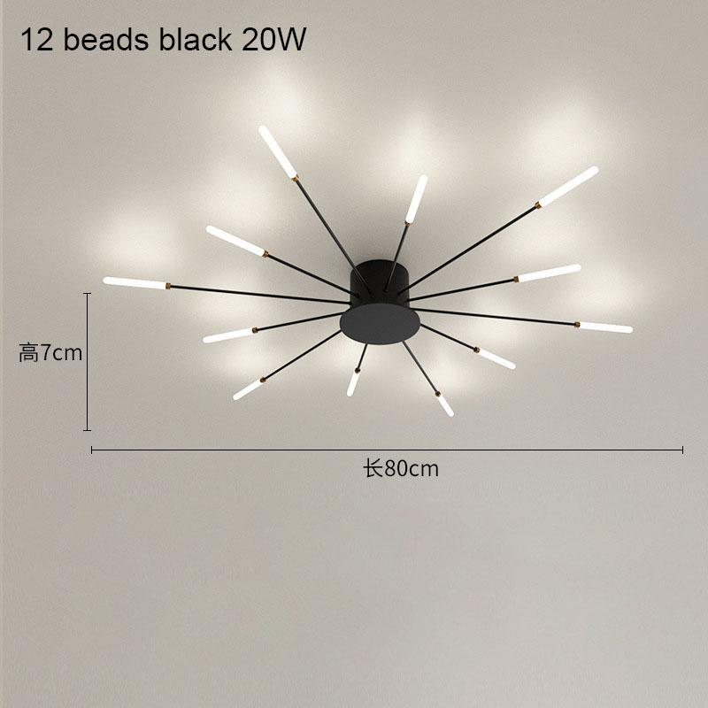 LED Firework Ceiling Lamp Creative Unique Design A.C. Powered 85-265V for Living Room Bedroom Hotel Hall