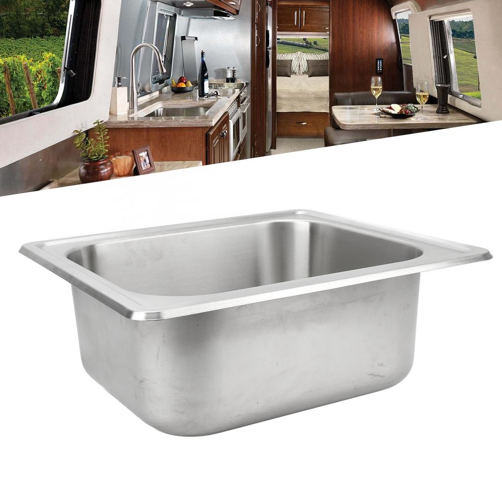 Bar Sink Brushed Process Rustproof Stainless Steel Sink for Bathroom Kitchen Bathroom RV Yacht 480x4