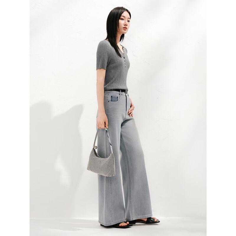 JUZI ANNACO Starlight Sparkle Short Sleeve Knit Top