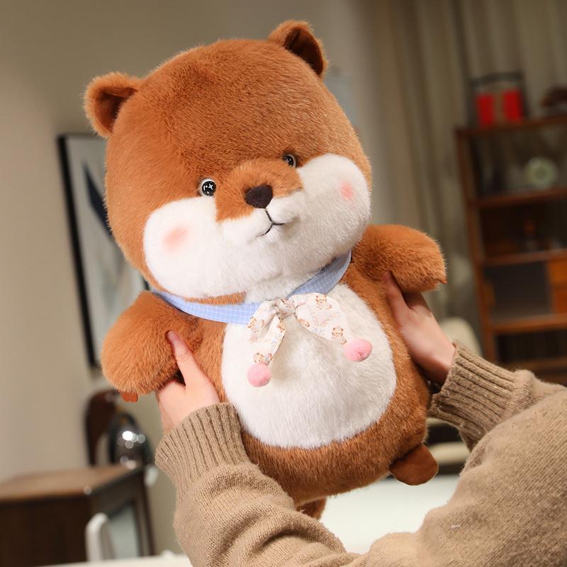 Non-Toxic Fluffy Woodchuck Plush Toys Cute Animal Stuffed Wild Animal Marmot Dolls Children Birthday Gift