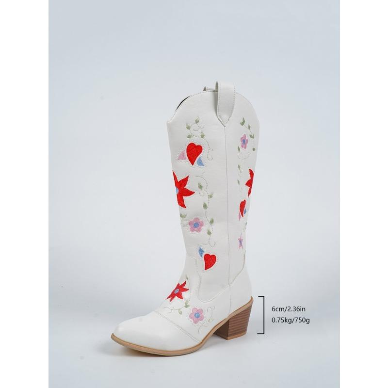 

Обувь нового стиля: Женские полусапоги на среднем каблуке, кожаные ботинки на толстом каблуке больших размеров для женщин 43 белый