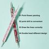 5PCS Nail Dotting Pen Art Kit Dual Head DIY Nail Embossing Tool for Transfer Tracing Paper Nail Design Tools for Nail Art