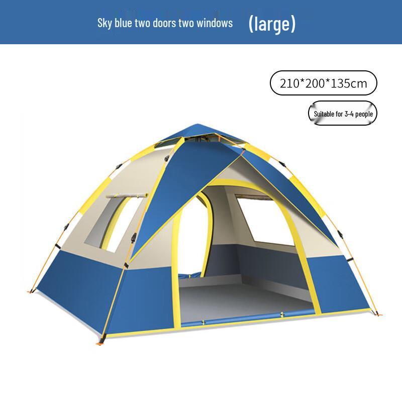 OEING Outdoor Portable Camping Tent 3-4 Person
