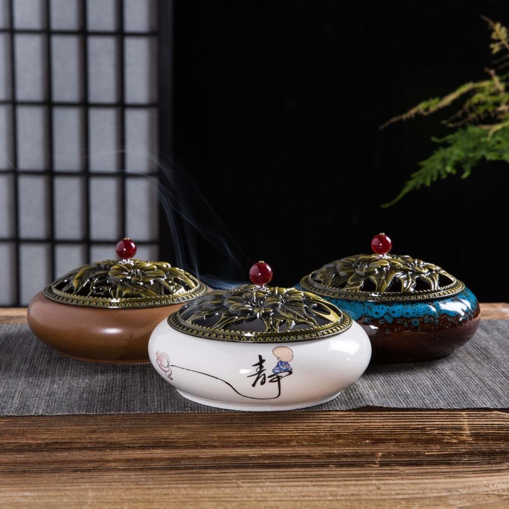 

Ice Crack Incense Burner Large Incense Plate Creative Aroma Censer Home Decoration 10