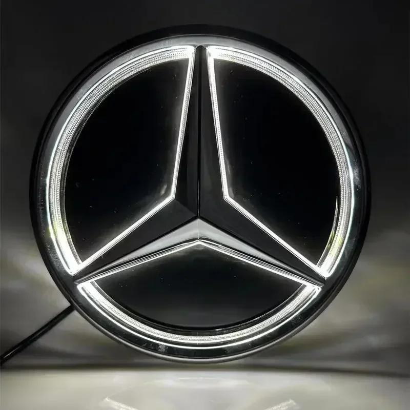 HOT Car Front Grill Logo Light LED Badge Sticker Luminous Decorative Light Mercedes Benz Amg A B C GLK GLE W205 W204 W213 W2531 SL1