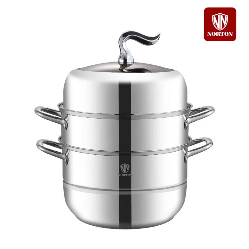 NORTON NASS 30CM Multi-Functional 3-Layer Stainless Steel Steamer