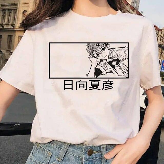 Toilet-Bound Hanako-kun Print T-Shirts Damen Harajuku Ullzang Mode T-Shirt 90er Grafik Lustiges Unisex T-Shirt Sommer Top Tee FeUnisex