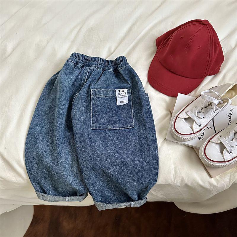 Frühling Sommer Kinderkleidung Mädchen Jeans Locker Baby Jungen Hosen Harem Kleinkind Kinder Lässige Denim Hosen