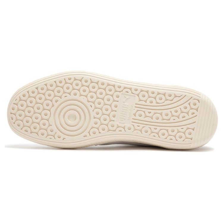 Puma Pantofi unisex din piele Palermo, alb, rece, gri deschis, cu migdalele zaharoase 396464-02