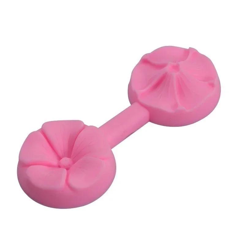 

3D Five Petal Pattern Road Pressing Mold Round Gerbera Mold Modeling Clamp Molds Kitchen Baking Cake Decoration Silicone Mould