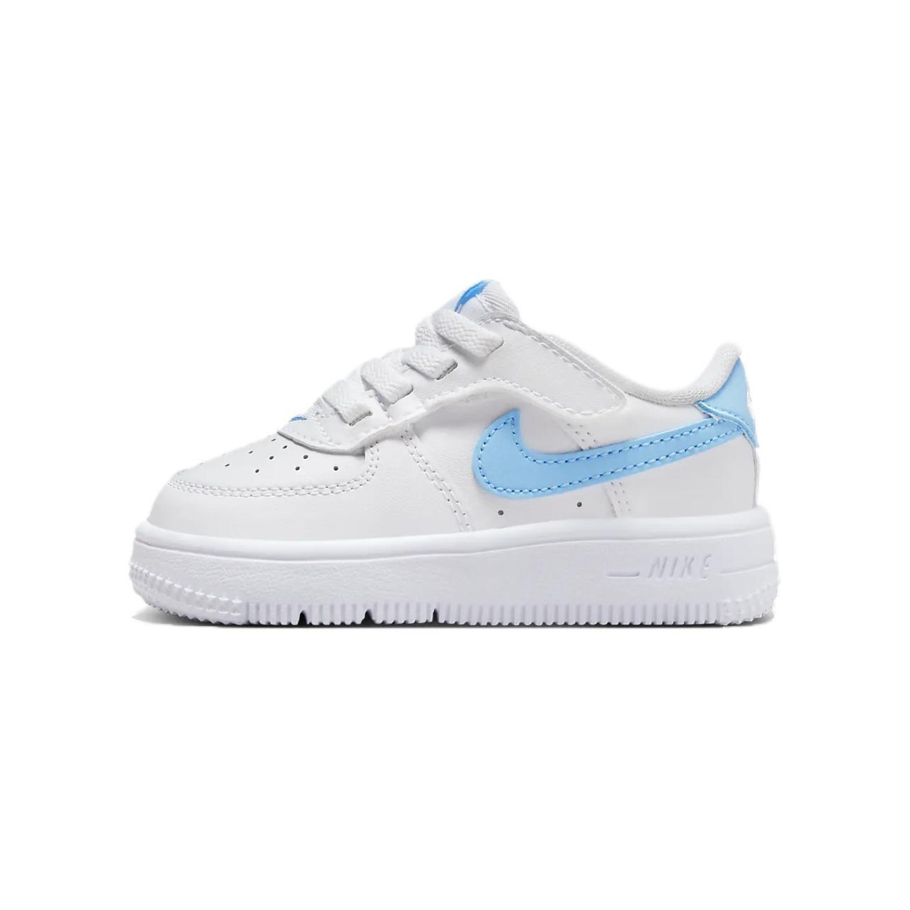 (TD) Nike Force 1 Low EasyOn White Aquarius Blue Baby FN0236-107 EU 23.5