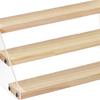 Acrylic Wooden Display Stand Shelf Glasses Cosmetic Doll Ladder Riser Stand