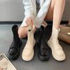 Women Ankle Boots Autumn  Fashion Shoes Woman Comfort PU Leather Back Zipper Platform Botines Ladies Party Shoes Footwear