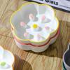 Neck Guard Slow Feeder Bowl Large Diameter Cat Water Bowl Ceramic Raised Pet Bowl  Household Use
