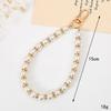 Cute Imitation Pearl Beads Chain Pendant Phone Keychain Bag Hangings Key Chain Mobile Phone Camera Wrist Strap Anti-Lost Pendant
