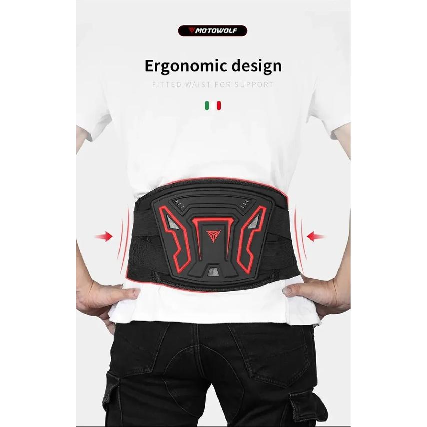 Motorcycle Waist Protector Brace Anti-Fall Motorcycle Protective Gear Comfortable Breathable Off-Road Waist Kidney Support Belt