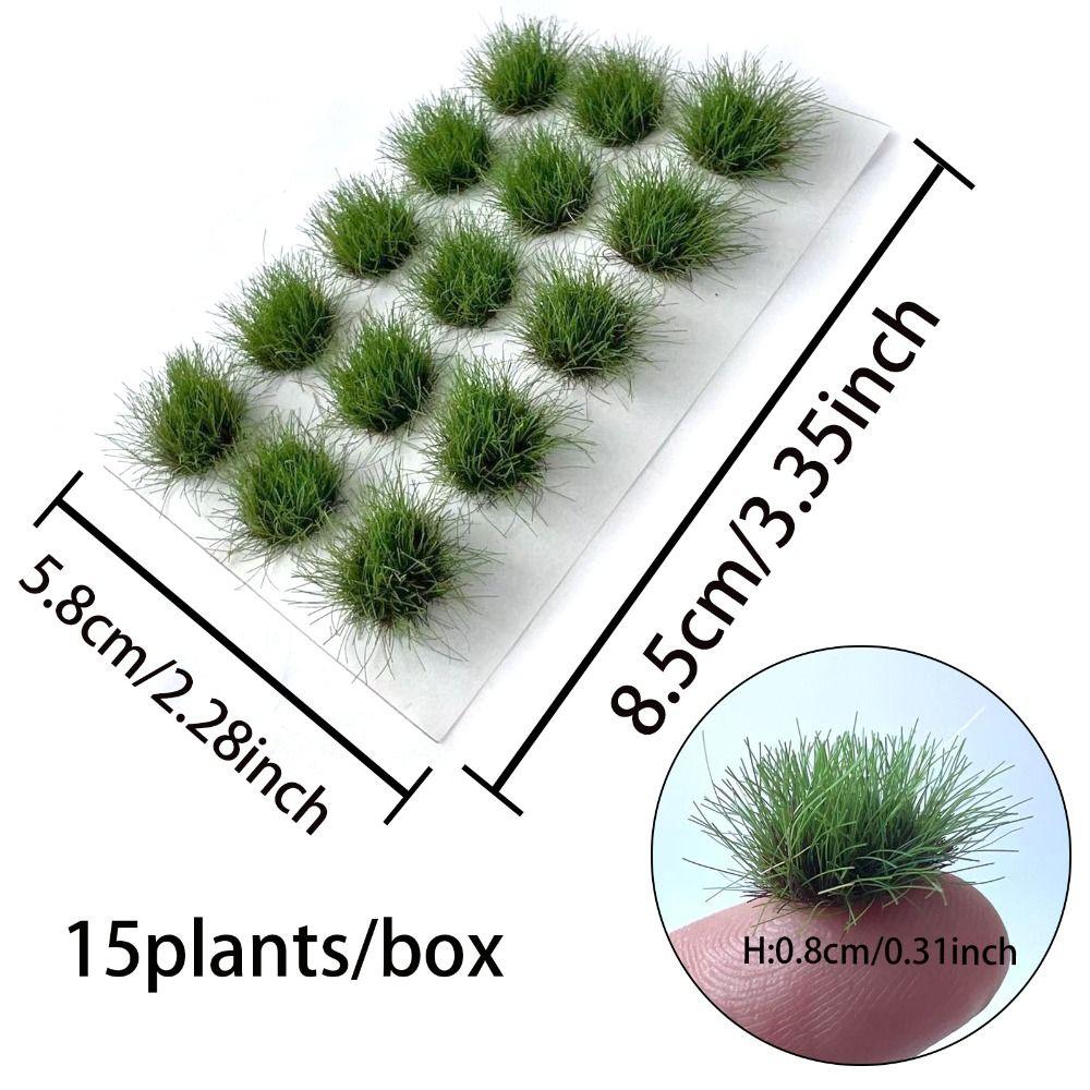 Simulation Miniature Grass Cluster Model Miniature DIY Sand Table Grass Cluster  Home Garden