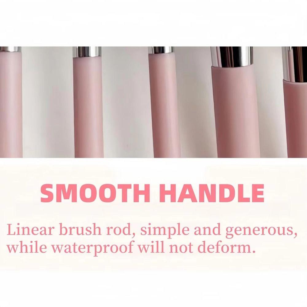 Rotatable Mirror LED Makeup Mirror Brush Set Mini Cosmetic Brushes Pocket Mirror  Dormitory