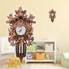 Stylish Cuckoo Wall Clock with   Bird Decoration for Living Room, Cafe, Restaurant, Medium Density Fiberboard Clock in 4  s
