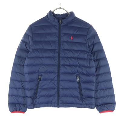 Polo Ralph Lauren Jednobodové logo dvoubarevné Dlouhý rukáv Péřová bunda Dětská Použitá