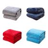 Lightweight Flannel Polyester Blanket In Various Colors For Modern Style Bedrooms