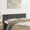 VidaXL 2 X Headboards Bedroom Furniture Bed Accessories Single Bed Heads Interior Dark Grey 346055