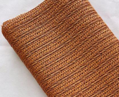 90x140cm Eco-Friendly PP Raffia Woven Fabric Breathable Handmade PP Straw Hand Knit Fabric DIY Beach Straw Hand Bag Material